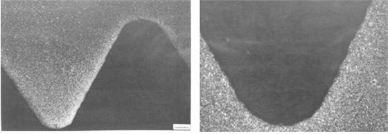 圖11-150 斷裂螺栓牙側金相組織圖11-151 斷裂螺栓牙底金相組織 圖11-150 斷裂螺栓牙側金相組織圖11-151 斷裂螺栓牙底金相組織