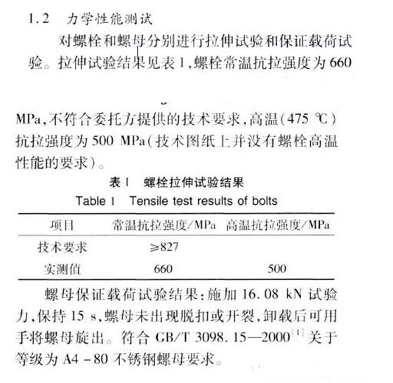 螺栓拉伸力學(xué)性能測(cè)試 螺栓拉伸力學(xué)性能測(cè)試