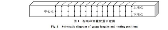 圖1 標距和測量位置示意圖 圖1 標距和測量位置示意圖