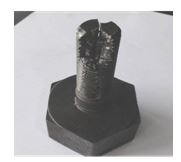 熱鍛螺栓滾絲開裂形貌 熱鍛螺栓滾絲開裂形貌