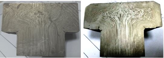 圖14-33 M36螺栓頭部流線形貌 圖14-34 M42螺栓頭部流線形貌 圖14-33 M36螺栓頭部流線形貌 圖14-34 M42螺栓頭部流線形貌